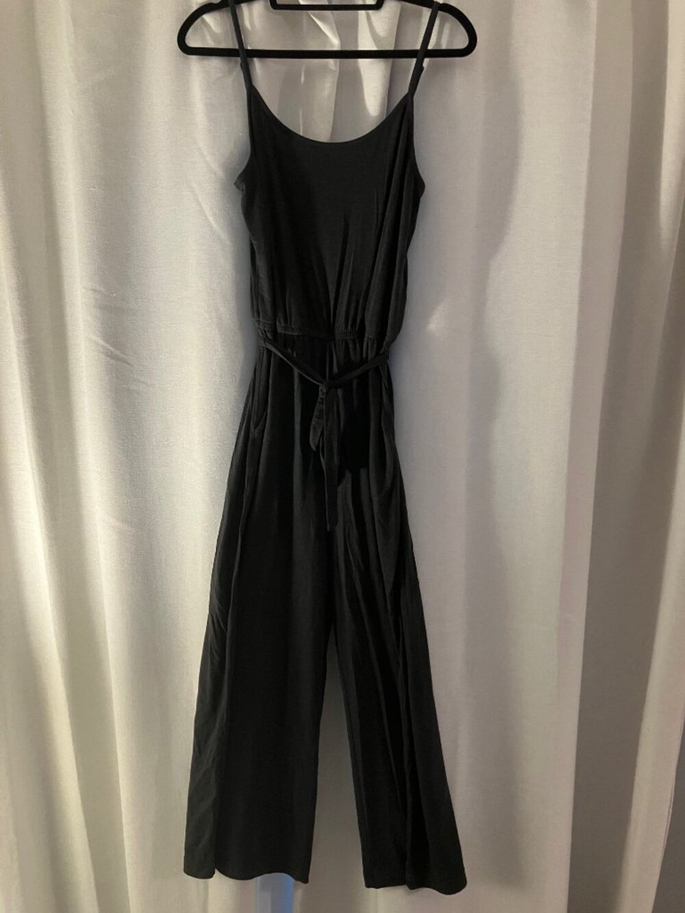 Upwest Dark Gray Spaghetti Strap Jumpsuit, Size Medium - Picture 4 of 5